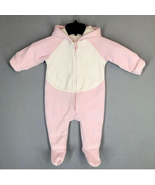 Old Navy Coverall Infant Size 6-12 Months Pink Fleece Unicorn Full-Zip Baby - £15.78 GBP