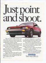 1983 Honda Civic CRX 1.5 Print Ad Automobile car 8.5&quot; x 11&quot; - £15.03 GBP