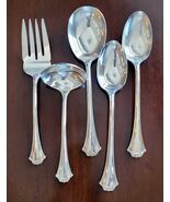 Reed & Barton French Chippendale 5 Piece Serving Set Silverplate 1981 - $42.52