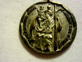 Saint Anthony Catholic Silver Religeous Medal Vintage - $8.86