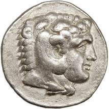 ALEXANDER the GREAT Lifetime Issue-320 BC Phoencia mint Herakles/Zeus Large Coin - $660.25
