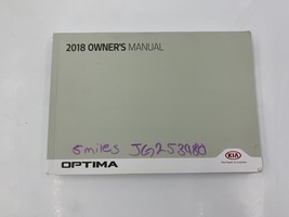 2018 Kia Optima Owners Manual Handbook OEM P04B03003 - £17.97 GBP