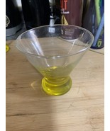 MCM Libbey Cosmopolitan- 3 Oz Martini Glass -Yellow Base -EUC - $6.93