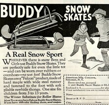 Buddy Snow Skates 1933 Advertisement Falcon Winter Foot Wear NY DWKK12 - $19.99