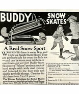 Buddy Snow Skates 1933 Advertisement Falcon Winter Foot Wear NY DWKK12 - $28.05 CAD