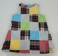 Tommy Hilfiger Patchwork Plaid Baby Girl Preppy Summer Jumper Dress Clot... - £13.23 GBP