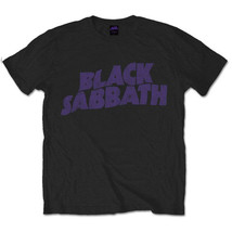 Black Sabbath Wavy Logo Heavy Metal Rock Official Tee T-Shirt Mens Unisex - $31.92