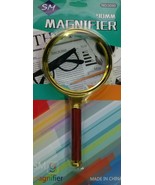 90mm Handheld Magnifier, Reading Magnifier Loupe Glasses with Rosewood - $147.51 MXN