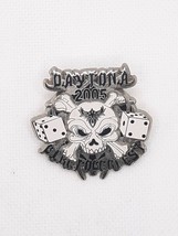 Daytona 2005 Skull Cross Bones Dice Biker Ralley Lapel Pin Biketoberfest - £7.31 GBP