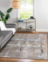 EORC Buy Hand-Knotted Wool Gray Transitional Abstract Modern Knot Rug Online - £873.41 GBP