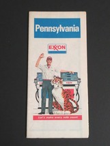 1979 Exxon Gas Oil Pennsylvania Vintage Foldable Paper Travel Guide Road Map  - £6.28 GBP