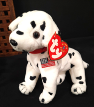 Ty B EAN Ie Baby - Rescue - Dalmatian Dog - Usa Flag - New York Police &amp; Fire 9/11 - £6.70 GBP