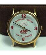 Vintage Timex Quartz Watch American Legion State Champs 1987 Gold Tone - $472.58 MXN