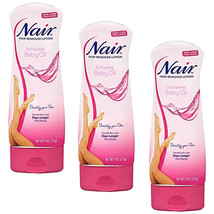 NEW Nair Hair Remover Lotion w/ Baby Oil For smooth &amp; Radiant Skin 9 oz ... - £22.80 GBP