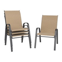 BREATHABLE METAL MODERN STACKABLE CHAIRS - Brown - $22,326.30 MXN