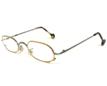 Vintage la Eyeworks Eyeglasses Frames NOMO 405451 Silver Gold Round 45-2... - $65.29