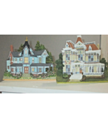 Vintage 3-D Victorian Houses Wall Decor or Shelf Sitters Set 2 - £15.30 GBP