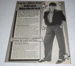 Glenn Medeiros 16 Magazine Article Clipping Vintage November 1987 Corey ... - $16.41 CAD