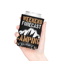 Campers Delight Can Cooler - Edge-to-Edge Camping Beer Print - $12.36