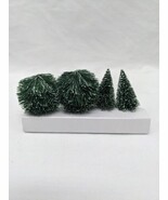 Lot Of (4) Department 56 Tree RPG Dnd Christmas Village Terrain Scenery 2&quot; - $10.89