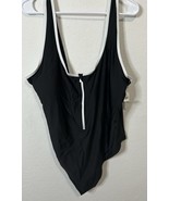 Old Navy Women’s Black White Lined One Piece Swimsuit Size 3XL - $24.74