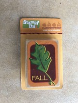 BNIP Stamp Its! Large Wood Fall Stamp Leaf - $5.00