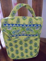 Vera Bradley Retired Citrus Elephant Print Lunch Bag Box Tote EUC - £20.61 GBP