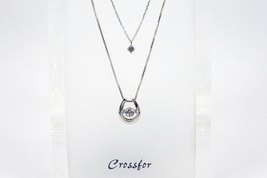 Crossfor Dancing Stone Lucky 925 Sterling Silver Necklace NYP-653 - £87.92 GBP