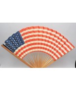 Antique United States Flag 45 Star Paper &amp; Wood Folding Fan-
show origin... - £58.21 GBP