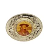 John Wayne The Duke Metal Photo Floral Embossed Vintage Belt Buckle - €12,73 EUR