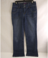 Gloria Vanderbilt Distressed Whiskered Embroidered Double Button Jeans S... - $15.83