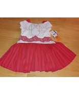 DISNEY MINNIE TODDLER SS RED/WHITE DRESS-2T-NWT-FULL SKIRT w/NETTING-ADO... - $142.33 MXN