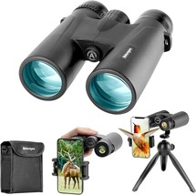 12x42 HD Binoculars for Adults with Upgraded Phone Adapter, Tripod and Tripod - £41.55 GBP