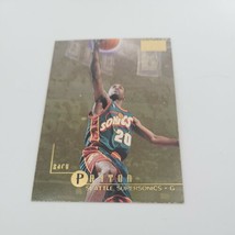 1996 Fleer Gary Payton #110 Premium Seattle Supersonics Basketball Card - $1.49