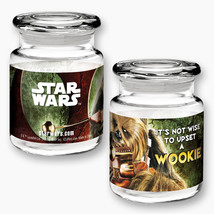 Star Wars Not Wise To Upset A Wookie Apothecary Style Glass Jar with Lid NEW - £8.54 GBP