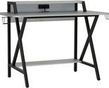 Challenger Gaming Table, Black,Silver - $260.99