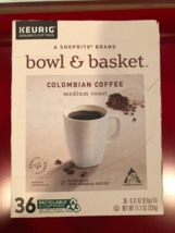 BOWL AND BASKET COLOMBIAN COFFEE KCUPS 36CT - $18.49