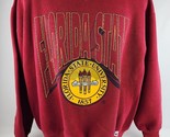 Vintage Florida State Seminole’s 3D Block Logo Crewneck Sweatshirt XL Me... - £46.43 GBP