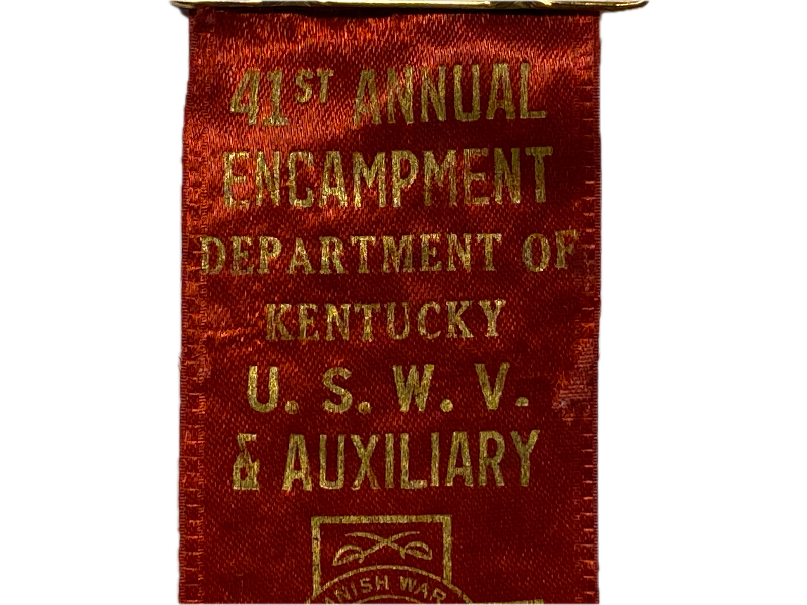 41st ANNUAL ENCAMPMENT, U.S.W.V. BOWLING GREEN KENTUCKY, MAY 21-23, 1950, BADGE Item image 2