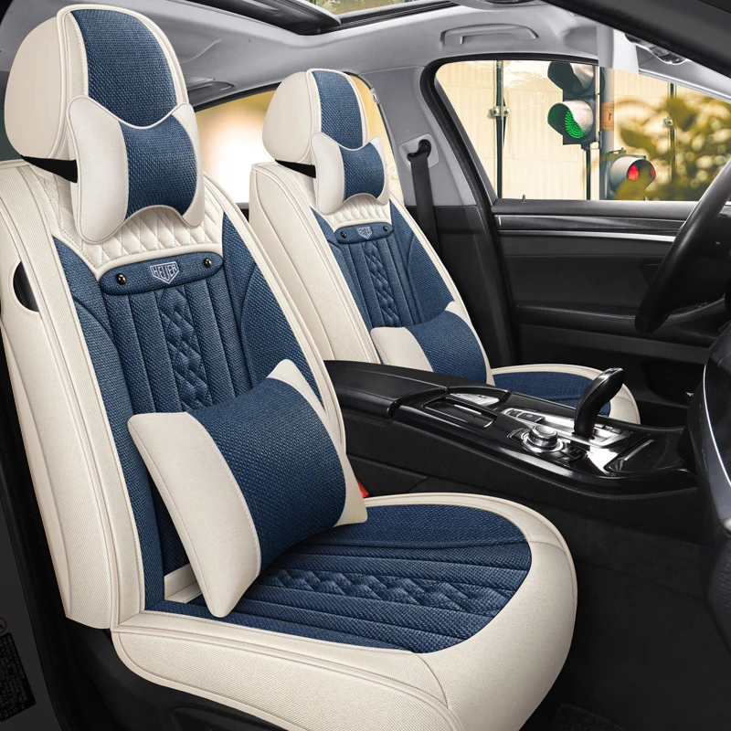 Universal Full Set Car Seat Covers For Nissan Leaf X Trail T32 Renault M... - $219.20+