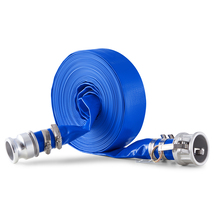VEVOR Backwash Hose 1.5"x50' Blue PVC Camlock Aluminum Sewage Water - $30.99