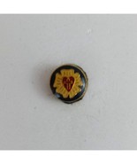 Vintage Colorful Cross In Heart Religious Lapel Hat Pin - $11.61 CAD