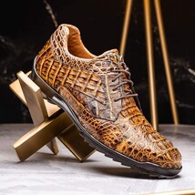 Kratos Genuine Caiman Crocodile Fashion Sneaker Rustic Orix image 9