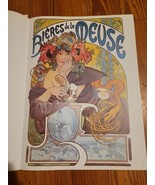 Bieres de la Meuse Poster Art of Alfons Maria Mucha fm 1900&#39;s 15” x 11” ... - $24.18