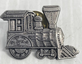 1998 Hallmark Locomotive Railroad Toy Train Silver Tone Pin 25th Anniversary VTG - £6.93 GBP