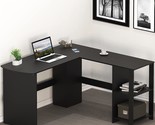 Black Shw L-Shaped Home Office Corner Desk. - $103.98