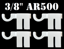 AR500 Hardened Steel Shooting Target T-Post Hook-4pc NRA Metal Gong Rang... - £49.83 GBP