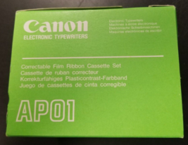 Canon AP01 Black Electronic Typewriter Ribbon Cartridges 1 Box with 6 Ne... - $29.69