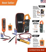Electrical Voltage Test Kit with Clamp Meter, Three Testers, Test Leads,... - $135.40