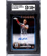 2024 TOPPS Chrome UPDATE KERRY CARPENTER RC* AUTO AC-KCA MLB Tigers SGC 10/10 GM - $494.01